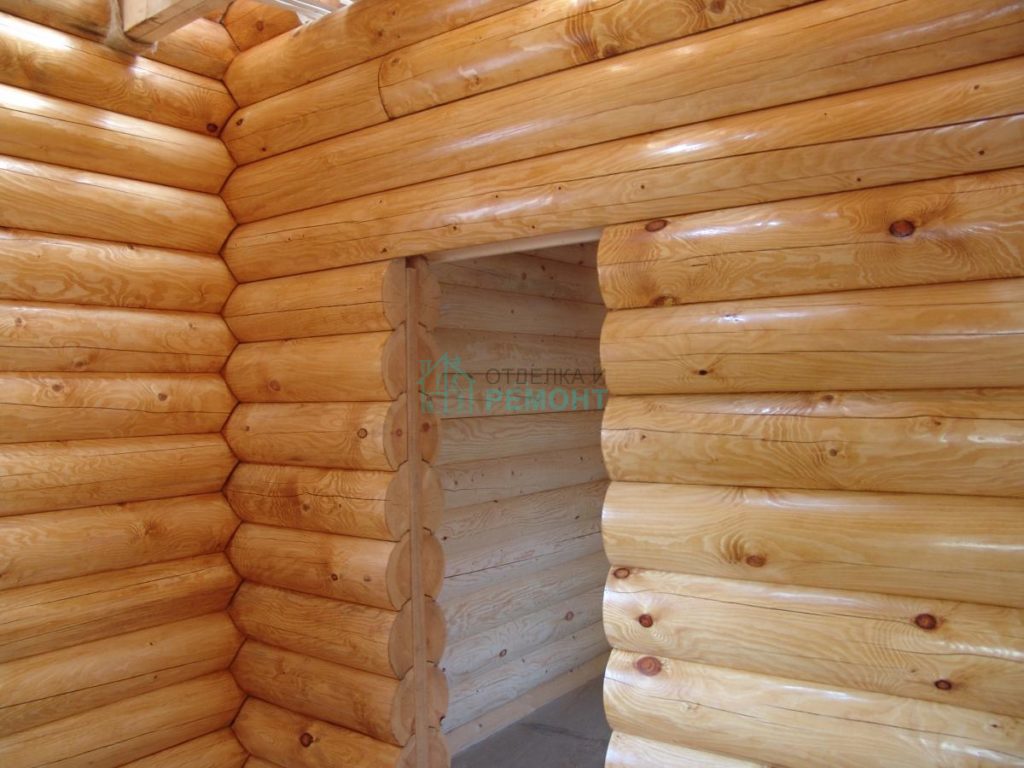 шлифовка деревянных домов бань